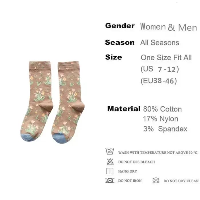 Femmes chaussettes longues dessin animé imprimé mode créative personnalisé nouveauté hommes