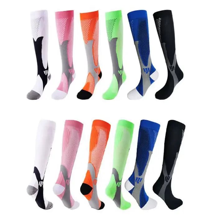 Chaussettes de Compression noires pour hommes et femmes
