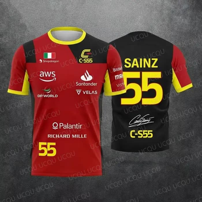 Nouvelle édition spéciale 2026 Hamilton Summer Unisex Motorsport Fans 44 Red Black Racing Team Uniform Jersey T-Shirt