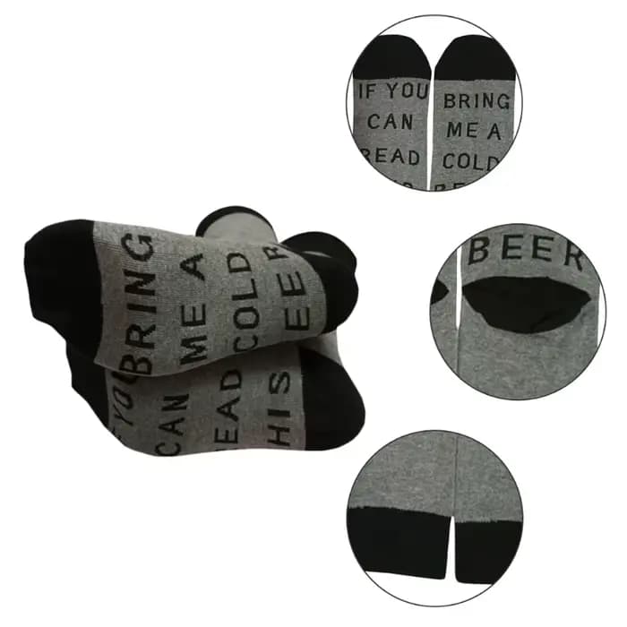 Chaussettes drôles avec dicton vous pouvez lire ceci