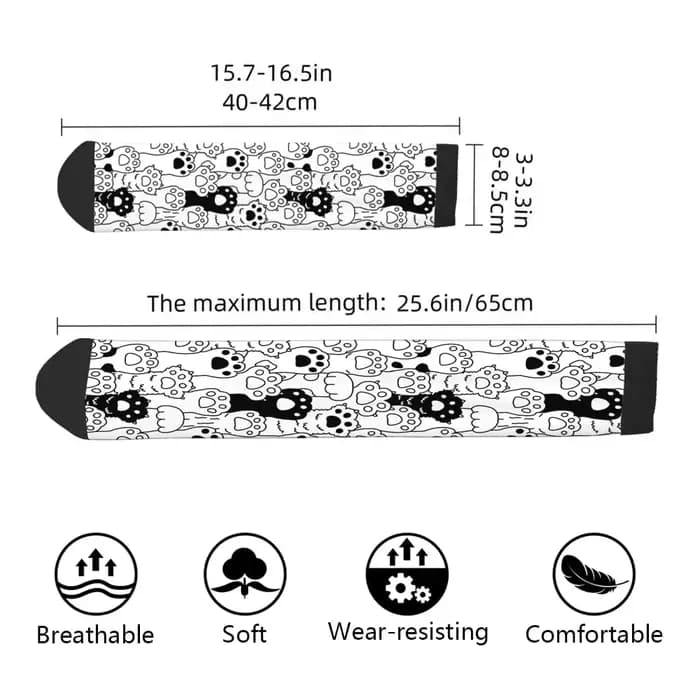 Chaussettes drôles de patte de chat pour femmes et hommes