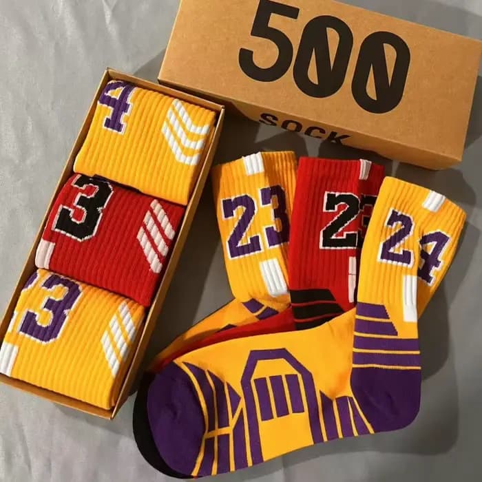 3 paires de coffret cadeau de chaussettes de sport pour jeunes