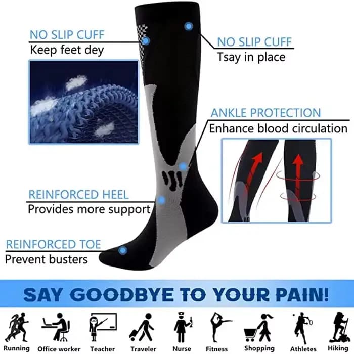 Chaussettes de Compression pour prévenir les varices