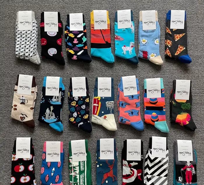 Happy Men Dress Chaussettes Nouveauté Hommes 8-12 Crazy Fun Sockfly