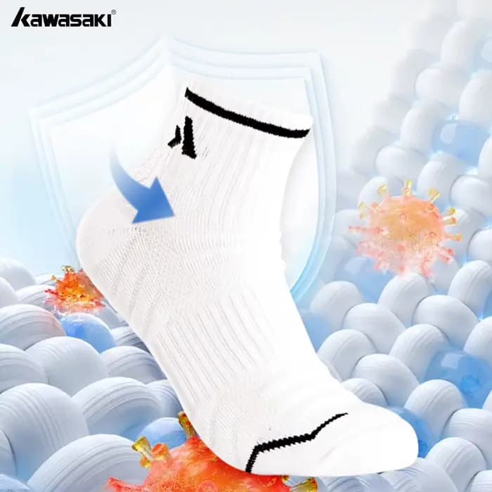 Kawasaki trois paires de chaussettes de sport respirantes et durables adaptées aux hommes et aux femmes