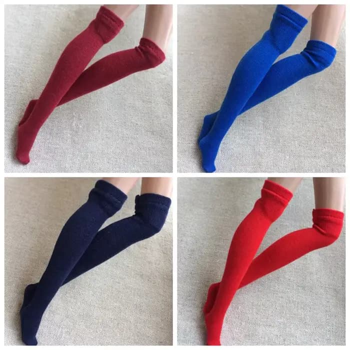1 paire de chaussettes Blyth couleur bonbon, bas pour Azone,Momoko, Blyth 1/6, accessoires de vêtements de poupée