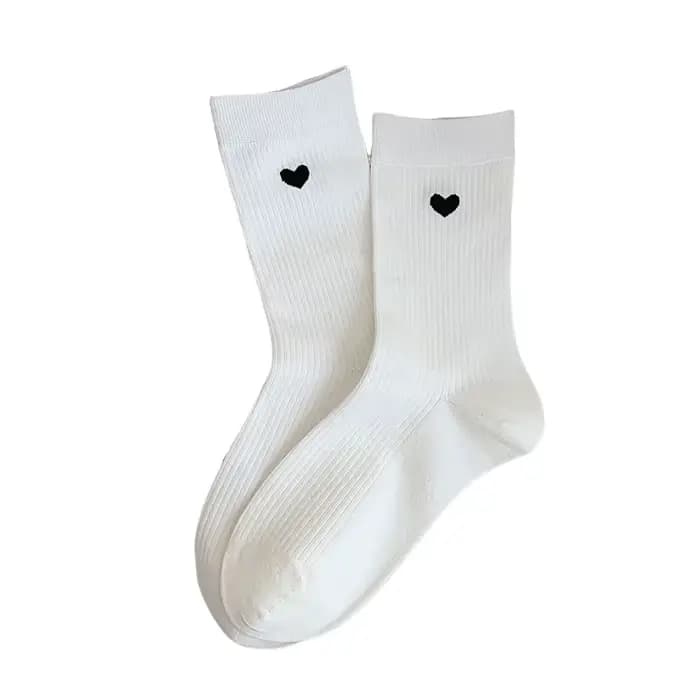 Chaussettes de mode pour femmes automne nouveau Simpel couleur classique blanc