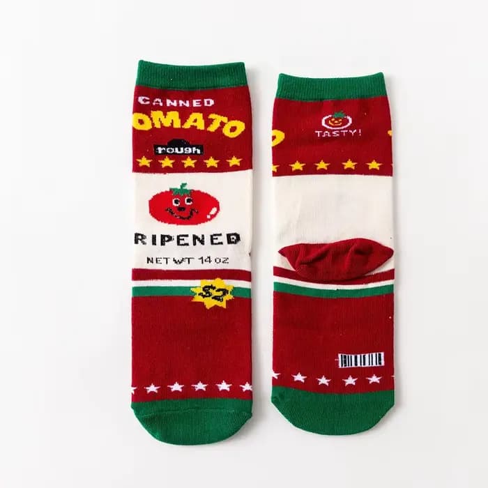 1 paire mode femmes chaussette drôle mignon dessin animé Snack lait Biscuits chocolats tomate nourriture heureux japonais Harajuku Skateboard chaussettes