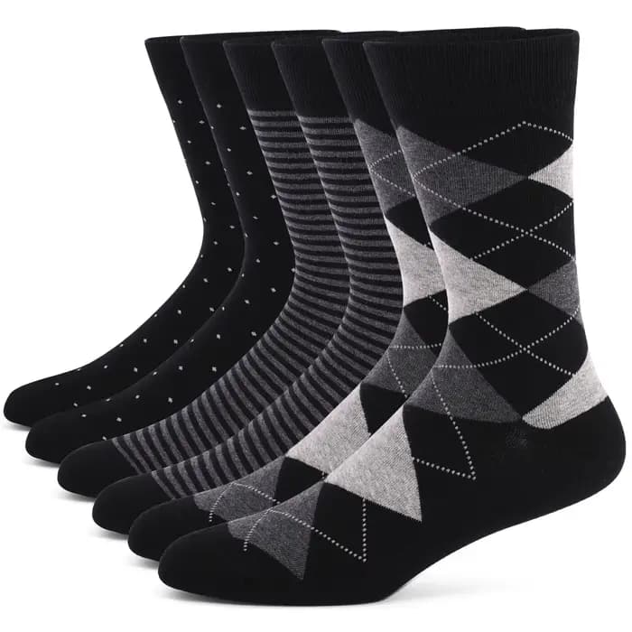 5 paires de chaussettes pour hommes ensemble surdimensionné Simple affaires sport polyvalent mi