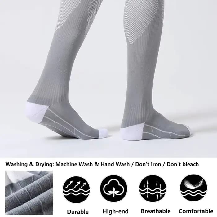 1 paire de chaussettes de compression pour femmes et hommes