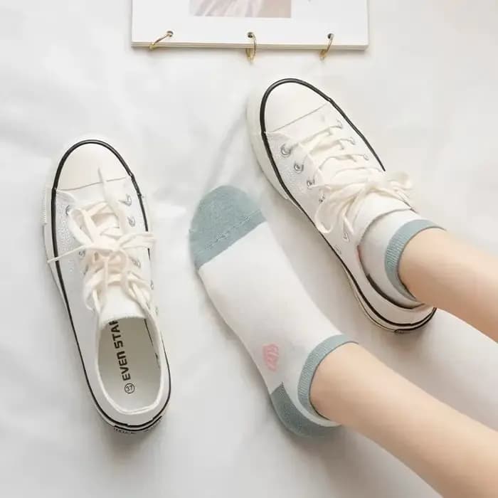 6/12 Paar Socken Frühjahr blaue wei oder Baumwolle