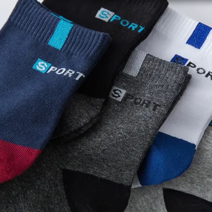 Chaussette en coton pour hommes Sport respirant doux lettre mode baskets haute élastique moyen Tube bas serviette Sox été course