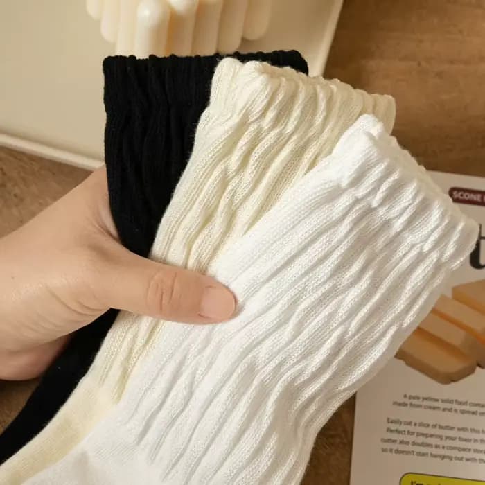 Chaussettes longues tricotées Y2k pour femmes et filles