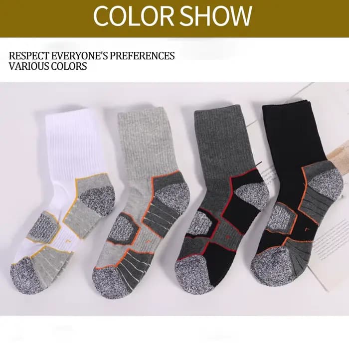 6 paires de chaussettes de randonnée à coussin lourd pour hommes