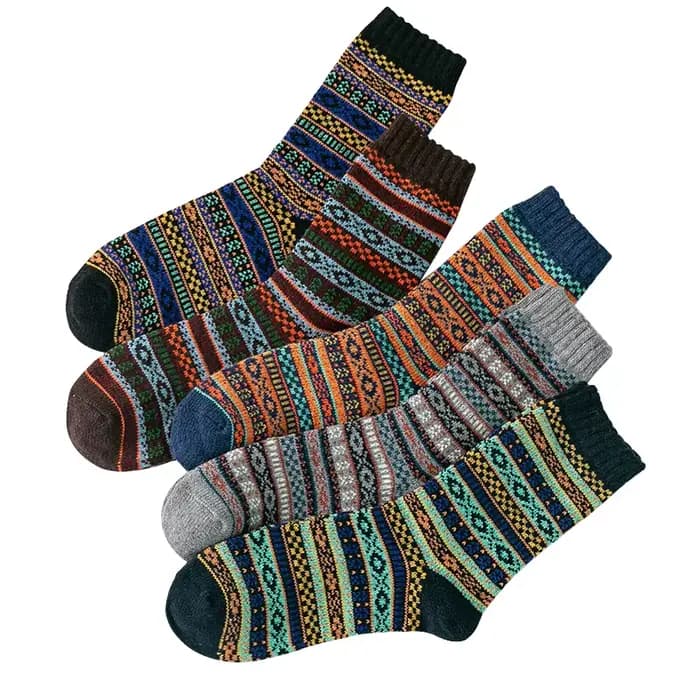 5 paires/lot haute qualité hommes laine chaussettes automne hiver affaires épaissir chaud confortable homme chaussettes nouvelle mode taille EU38-45