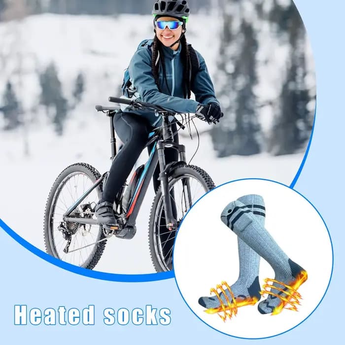 Chaussettes chauffantes USB avec 4 niveaux de chauffage
