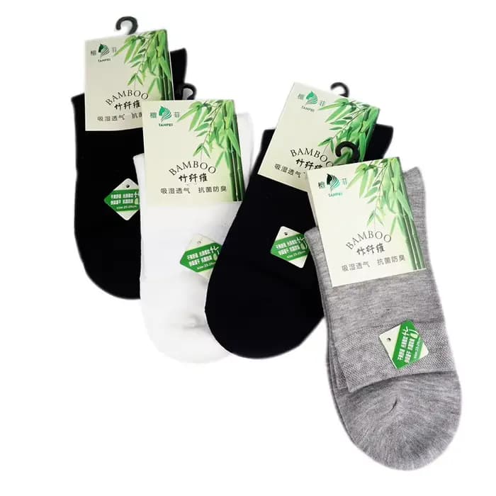 Chaussettes de sport à compression en bambou pour homme