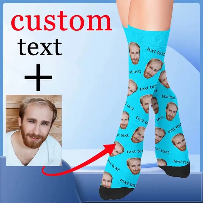 Chaussettes personnalisées à la mode avec impression 3D