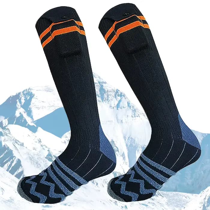 Chaussettes thermiques électriques métropolitaines pour hommes et femmes, chaussettes chauffantes lavables, chauffe-pieds de ski en plein air, sports d'hiver
