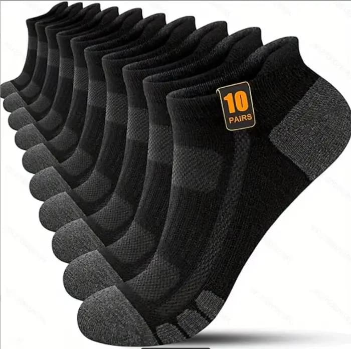 10 paires de chaussettes de sport basses pour hommes et femmes