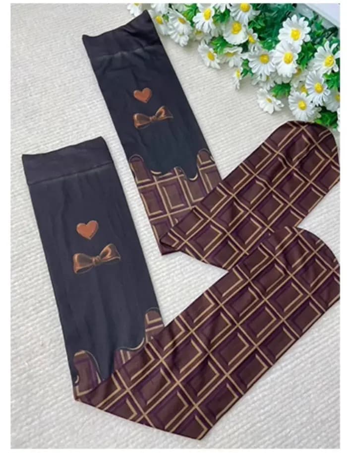 Collants Lolita pour femmes en chocolat noir ou au lait