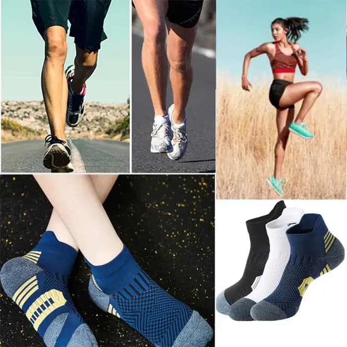 5 paires de chaussettes de printemps pour hommes, chaussettes de sport en tricot épais, Fitness en plein air, respirantes, séchage rapide, résistantes à l'usure, chaussettes de course courtes