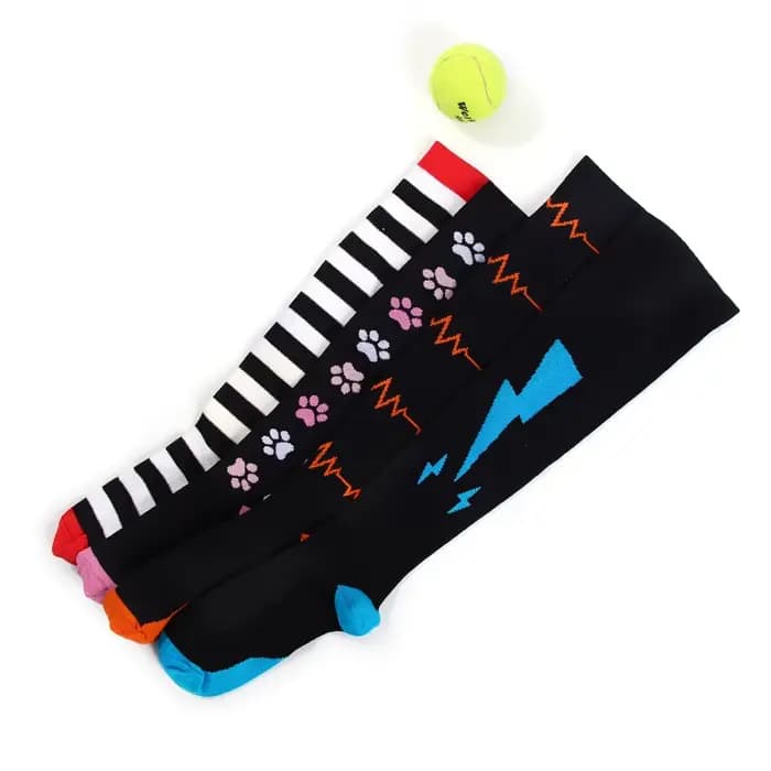 Chaussettes de sport à compression pour hommes et femmes, bas au-dessus du genou, fournitures pour la course, l'équitation, le cyclisme, le basket-ball, le vélo, le hockey, le football