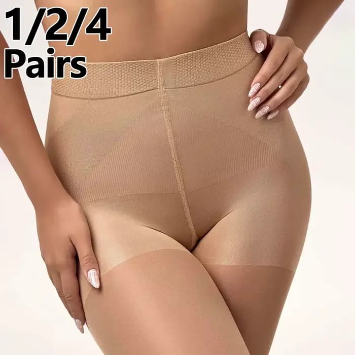 40D femmes fesses levage collants transparents Sexy taille haute