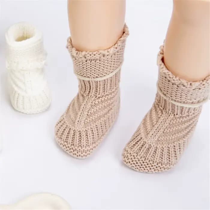 Chaussettes courtes en tricot doux pour bébé