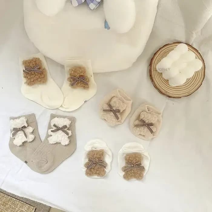 Chaussettes Courtes en Coton Doux et Respirant pour Nouveau-né Garçon et Fille