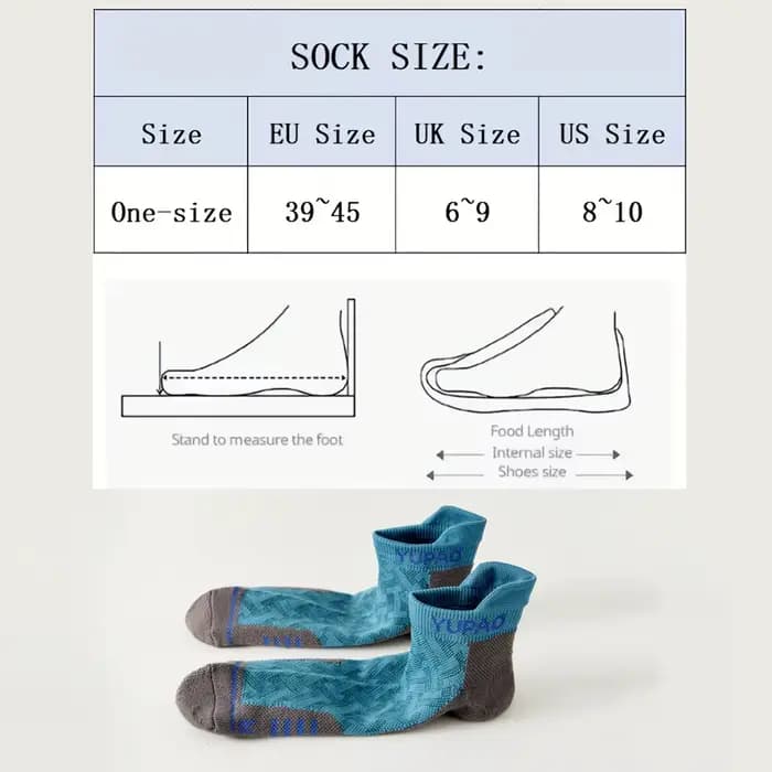 1/3 paires de chaussettes courtes de sport professionnelles pour hommes