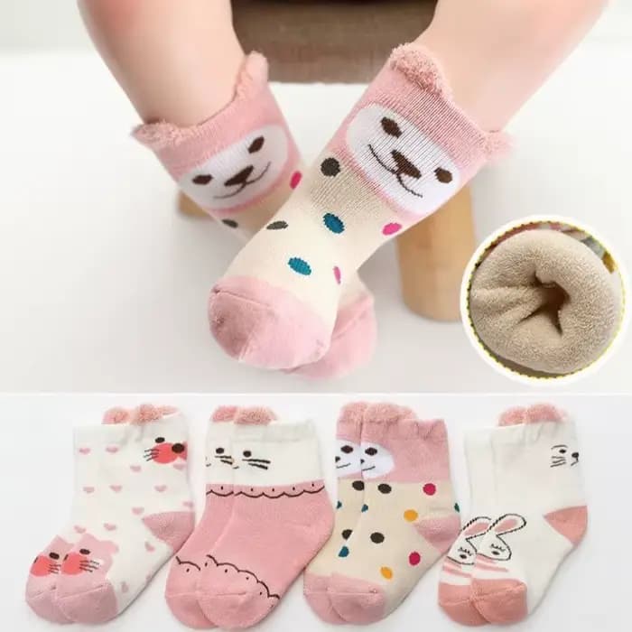 Chaussettes éponge épaisses et chaudes pour bébés