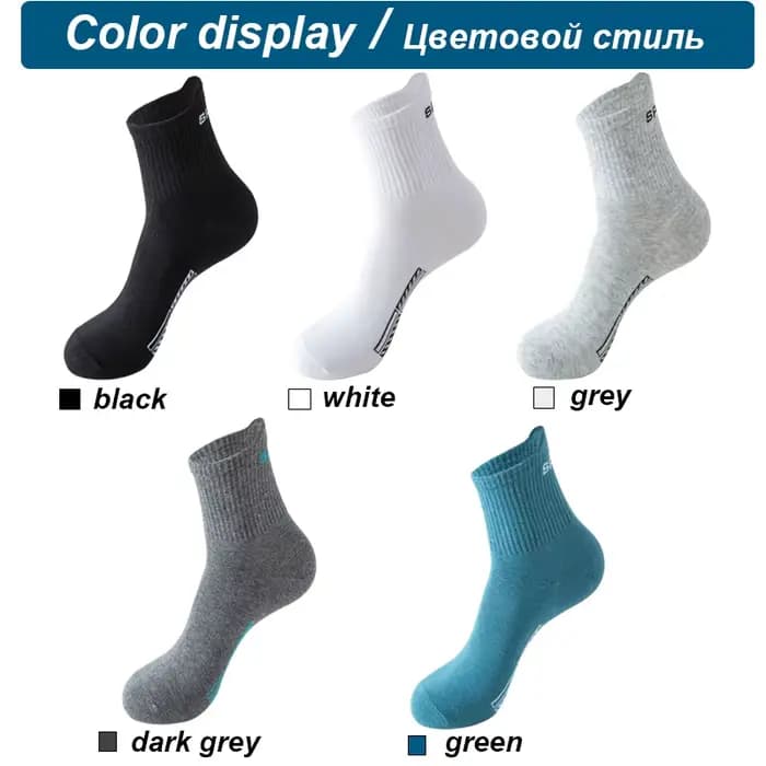10 paires hommes chaussettes coton biologique respirant