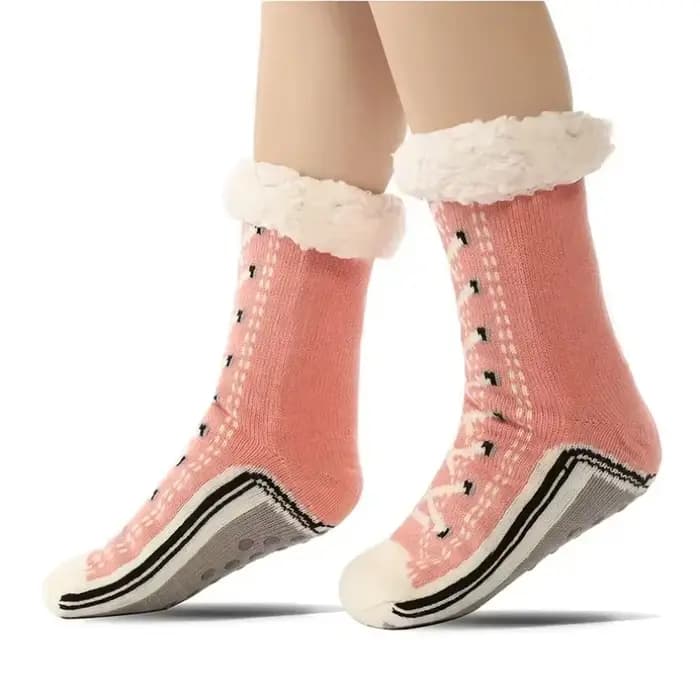 Chaussette moelleuse floue pour femmes