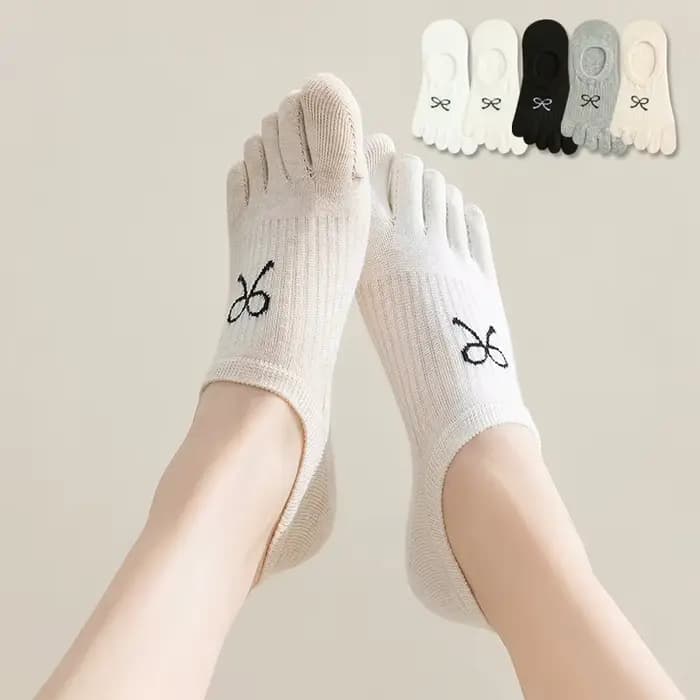 5 paires de chaussettes à cinq doigts pour femmes