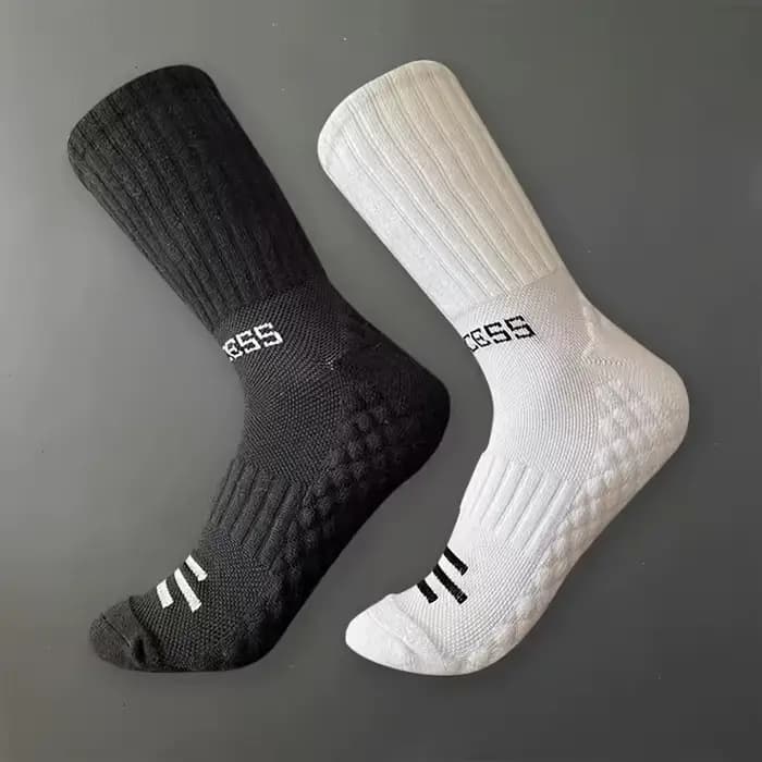 4 paires de chaussettes de sport noires et blanches pour hommes et femmes