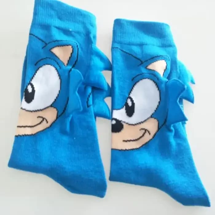 Chaussettes pour enfants Sonics, chaussettes mignonnes, chaussettes en coton pour garçons, chaussettes fines d'hiver et de printemps, chaussettes de dessin animé, cadeaux d'anniversaire pour enfants