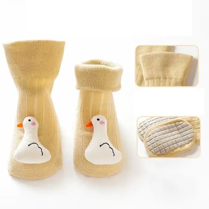 Mignon dessin animé Animal bébé chaussettes pour garçon fille printemps coton ours canard anti-dérapant semelle