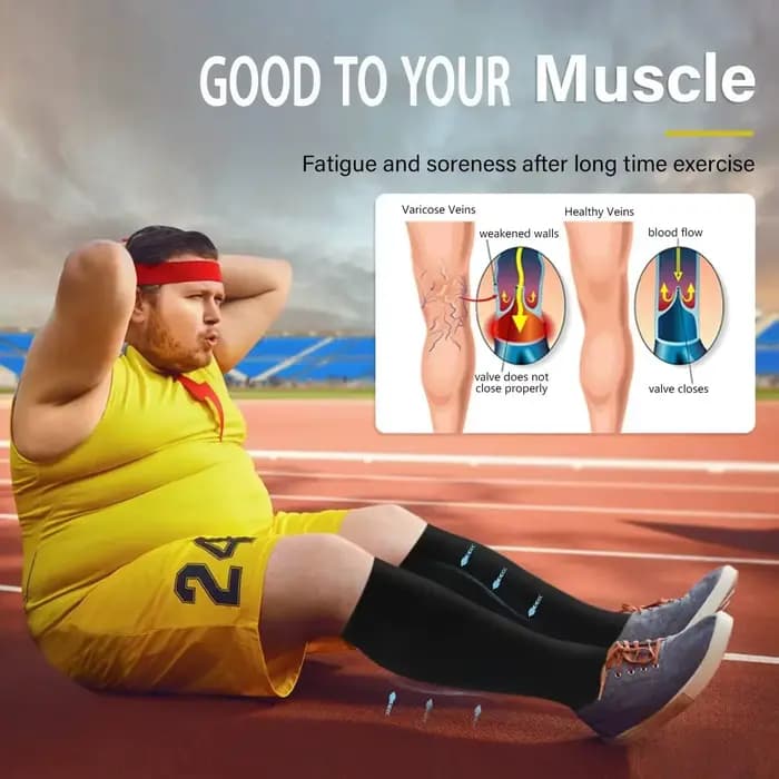 Chaussettes de compression grande taille pour femmes et hommes