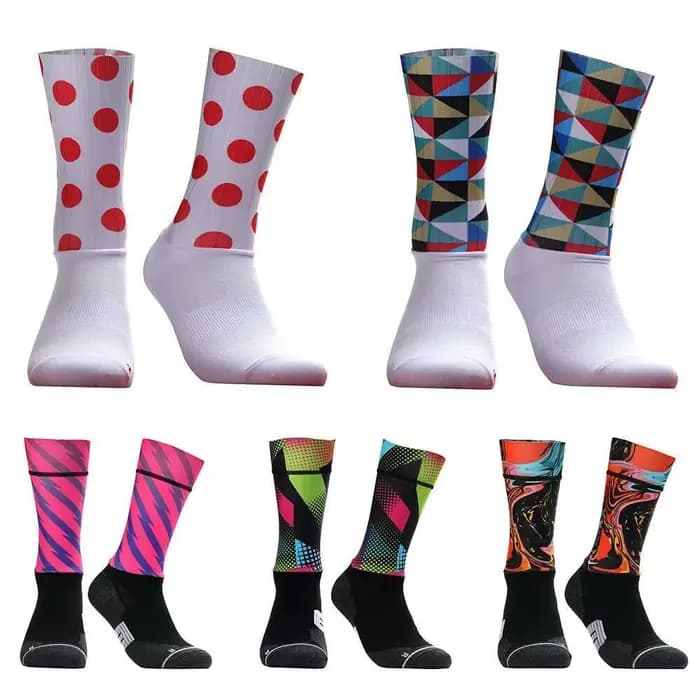 Aero – chaussettes de cyclisme antidérapantes sans couture