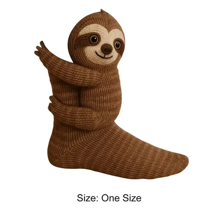 Chaussettes animaux tricotées 3D
