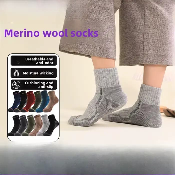Chaussettes thermiques en laine mérinos automne hiver chaud Ski randonnée snowboard escalade Compression