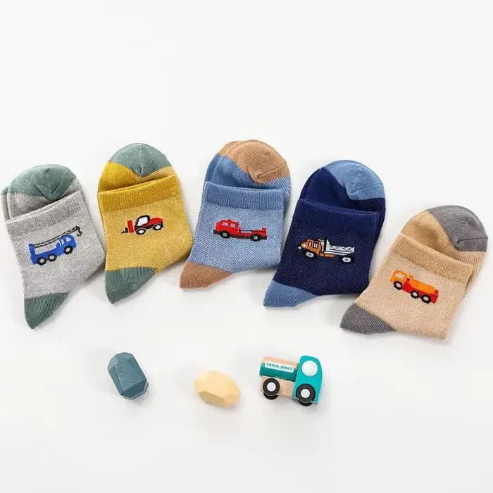 Chaussettes de sport respirantes en coton doux pour enfants