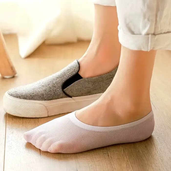 Femmes été chaussettes invisibles chaussures doublure formateur ballerine bateau