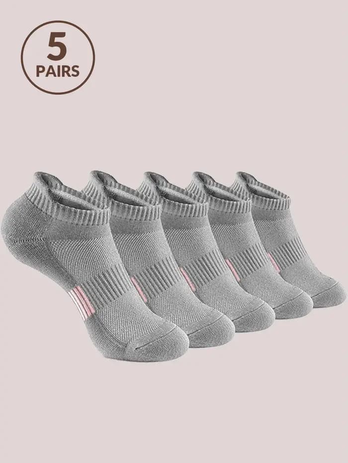 5/10 paires femmes chaussettes de course basket-ball respirant anti-dérapant Sport bateau