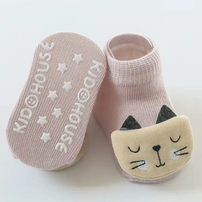 Chaussettes antidérapantes pour bébés filles et garçons