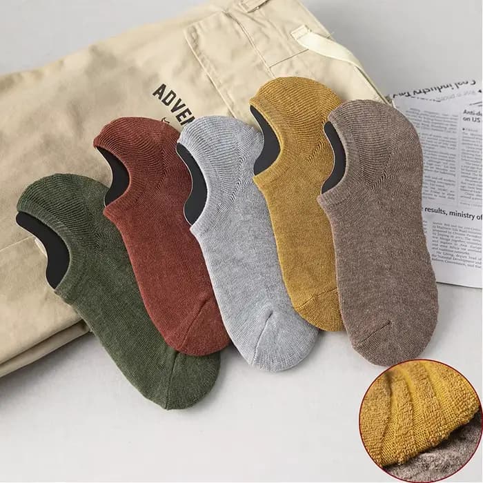 5 paires de chaussettes courtes en coton pour hommes