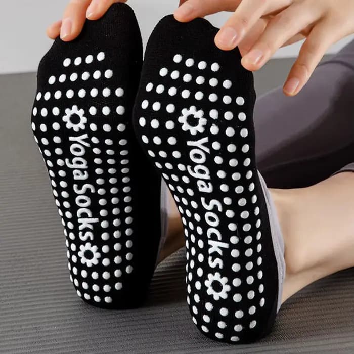 Chaussettes de yoga antidérapantes pour femmes – Chaussettes respirantes dos nu pour ballet, pilates, barre et danse, chaussettes de sport antidérapantes