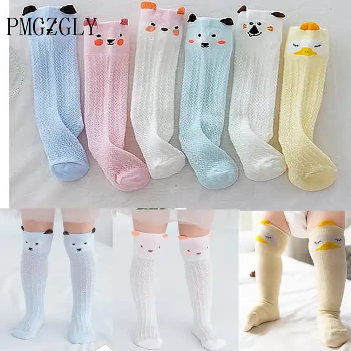 Chaussettes en Maille avec Nministériels d Papillon pour Enfant, Minces, Anti-buée, Princesse, Ours, Été