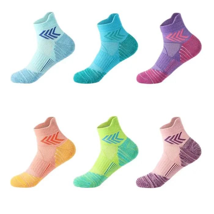 5 paires de chaussettes de basket-ball professionnelles pour femmes